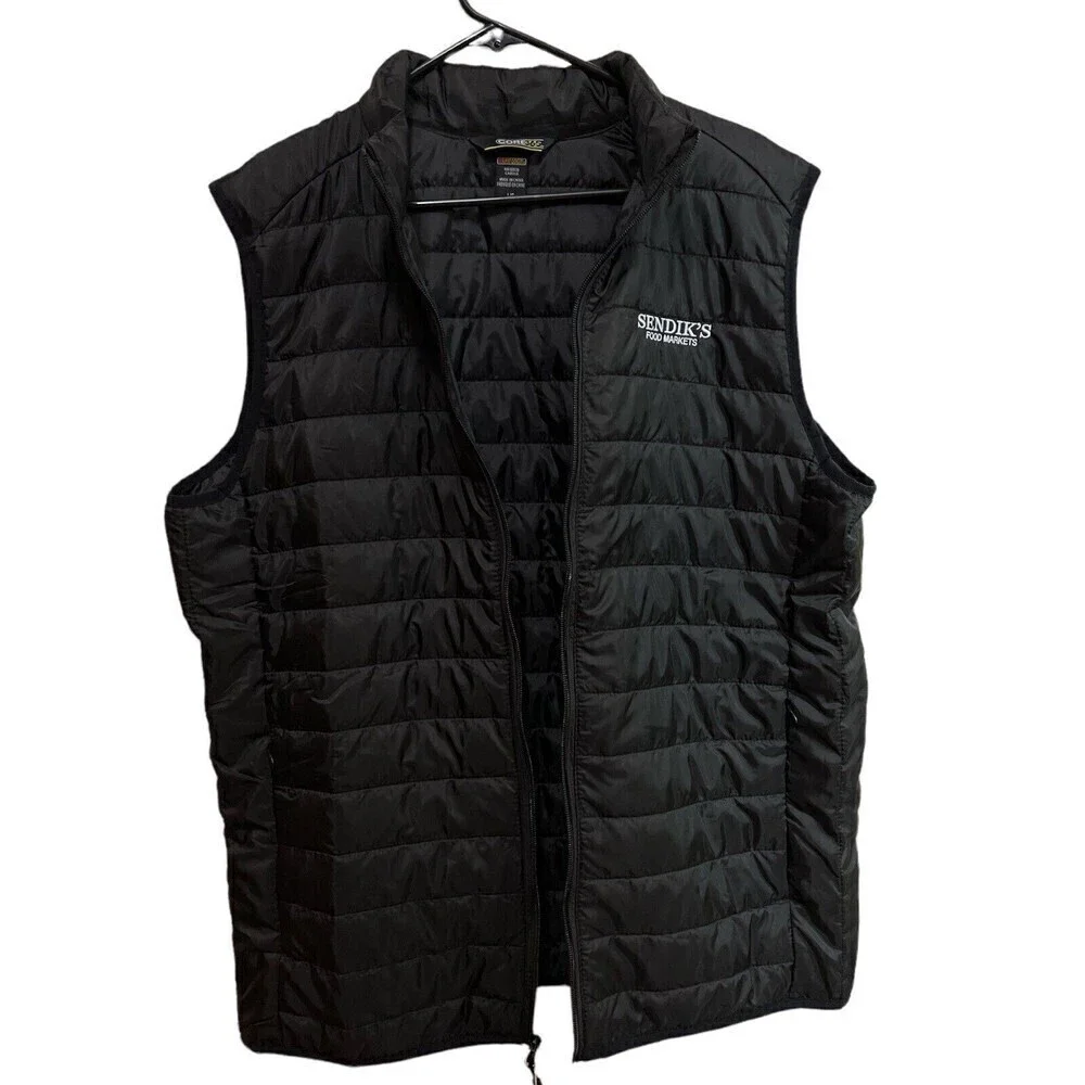 Core‎ 365 Men's Black Prevail Packable Puffer Sendik’s Food Markets Logo  Vest